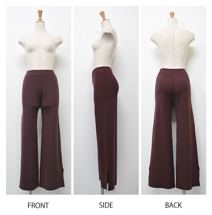最終値下げ価格】ニットワイドパンツ レディース 秋 冬 M L 最終値下げ価格】ニットワイドパンツ レディース 秋 冬 M L