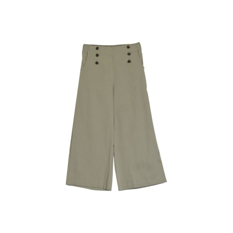 フロントボタンワイドパンツ レディース 春 夏 S M L LL ≪ゆう