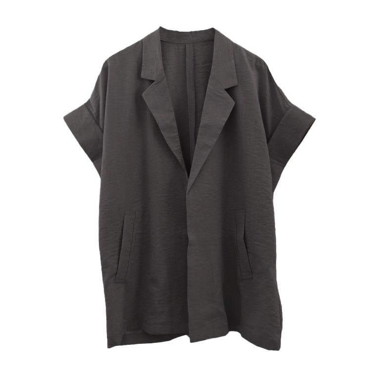 aquagarage公式】半袖シャツジャケット｜夏の羽織りにぴったりな軽やか