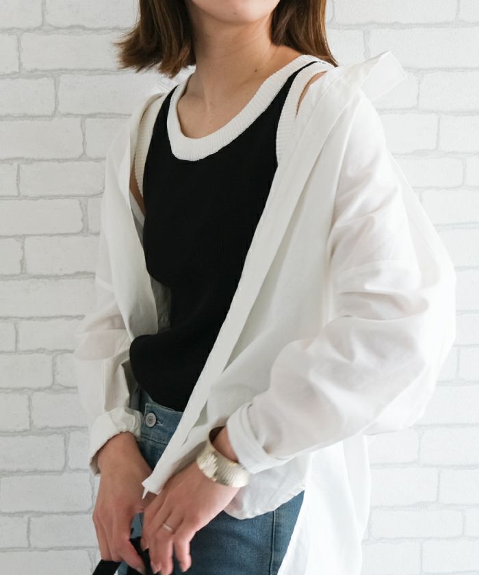 かよちゃん❤️⭐️A1114⭐️ GRL ♥ 配色カーディガン×タンクトップニット ks014_v12.jpg