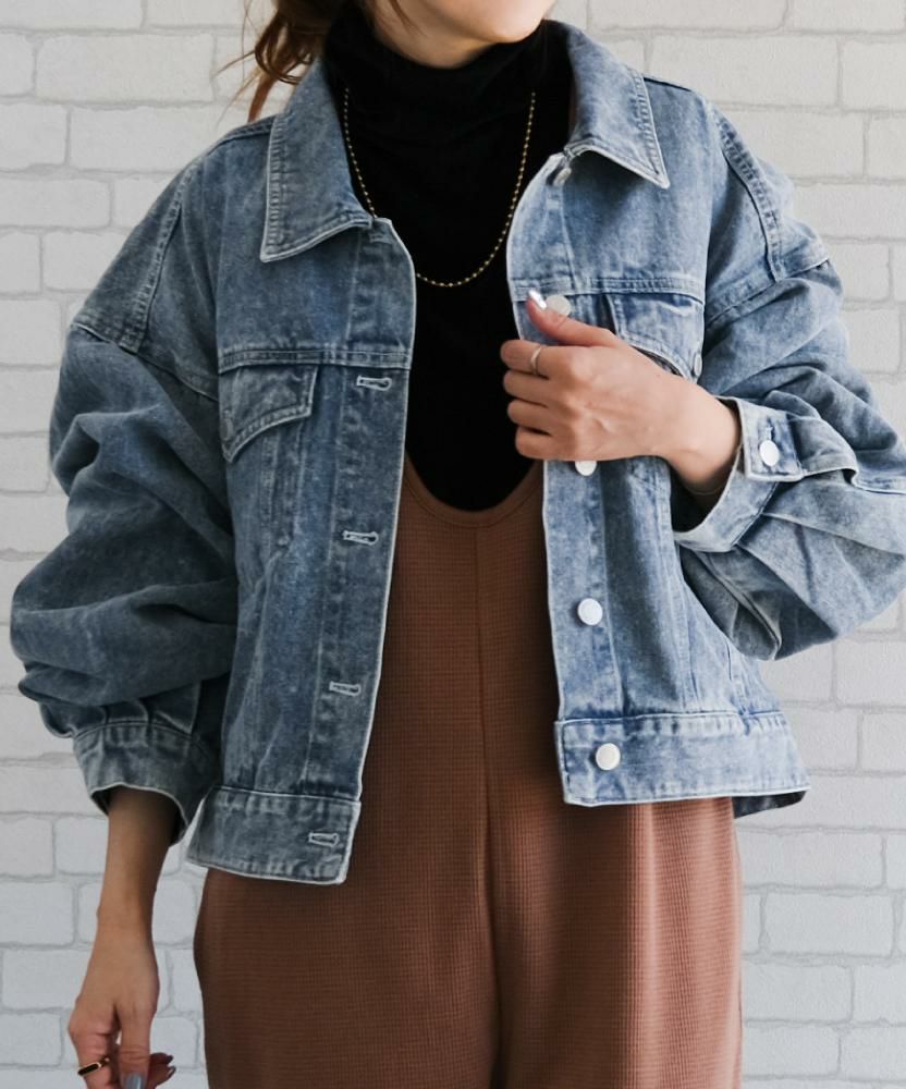 ショート丈デニムジャケット