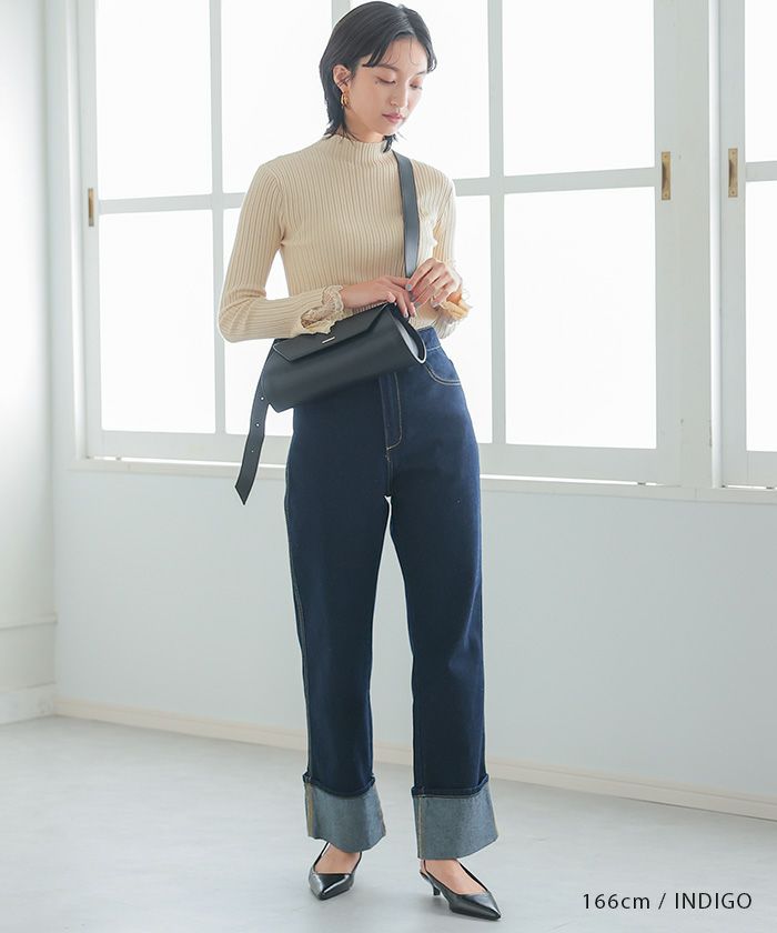 anuans ※最終価格※アニュアンス ロールアップデザインデニム サイズ0