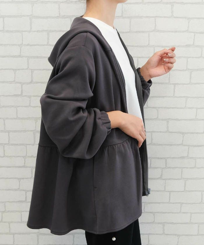 ダンボールニットペプラムパーカー 春 秋 冬 | アクアガレージ