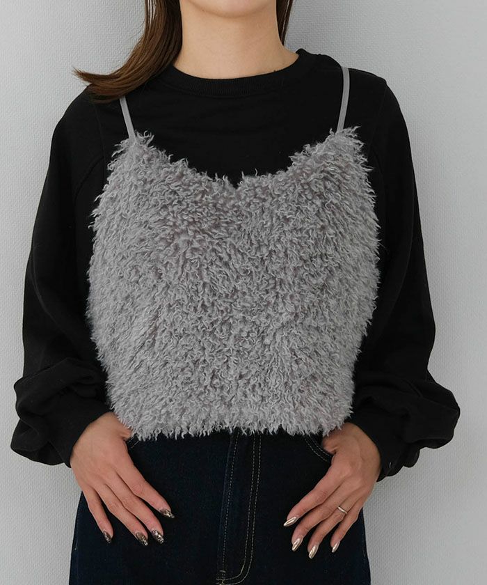 KISHIDAMIKI ファーショートビスチェ 楽天市場】【5％OFFクーポン 9/11 1:59まで】Growing Rich