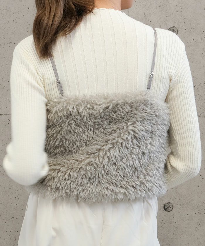 フェイクファービスチェ 秋 冬 M レディース ≪ゆうメール便配送