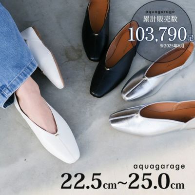 スクエアトゥローヒールパンプス レディース | アクアガレージ aquagarage 一部予約(4月中旬頃/5月中旬頃)