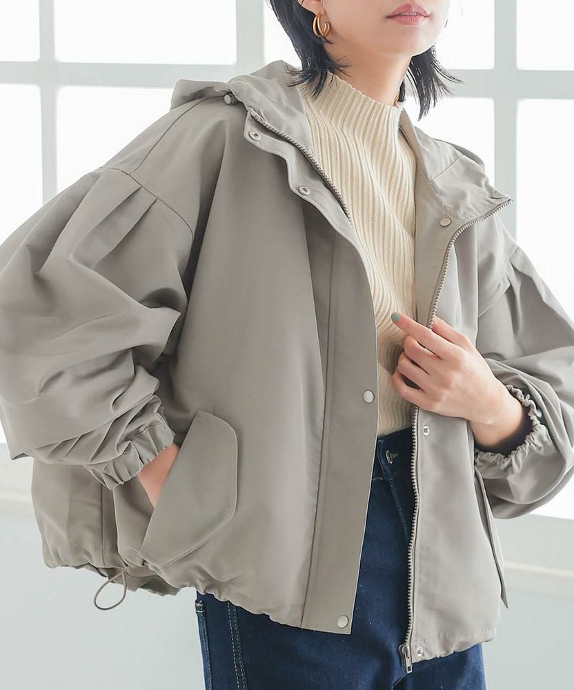 ボリューム袖マウンテンパーカー