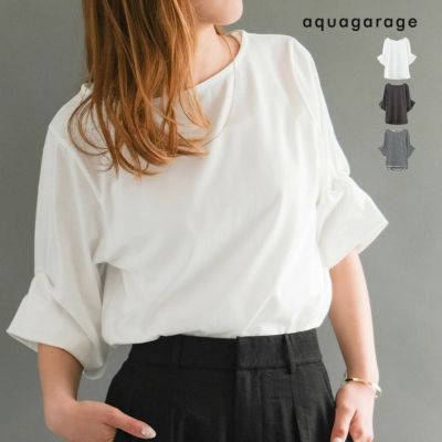 変形スリーブカットソー 春 夏 M L ≪ゆうメール便配送10・代引不可≫ | アクアガレージ aquagarage