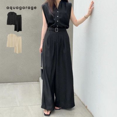 ワイドノースリーブセットアップ レディース 春 夏 秋  | アクアガレージ aquagarage