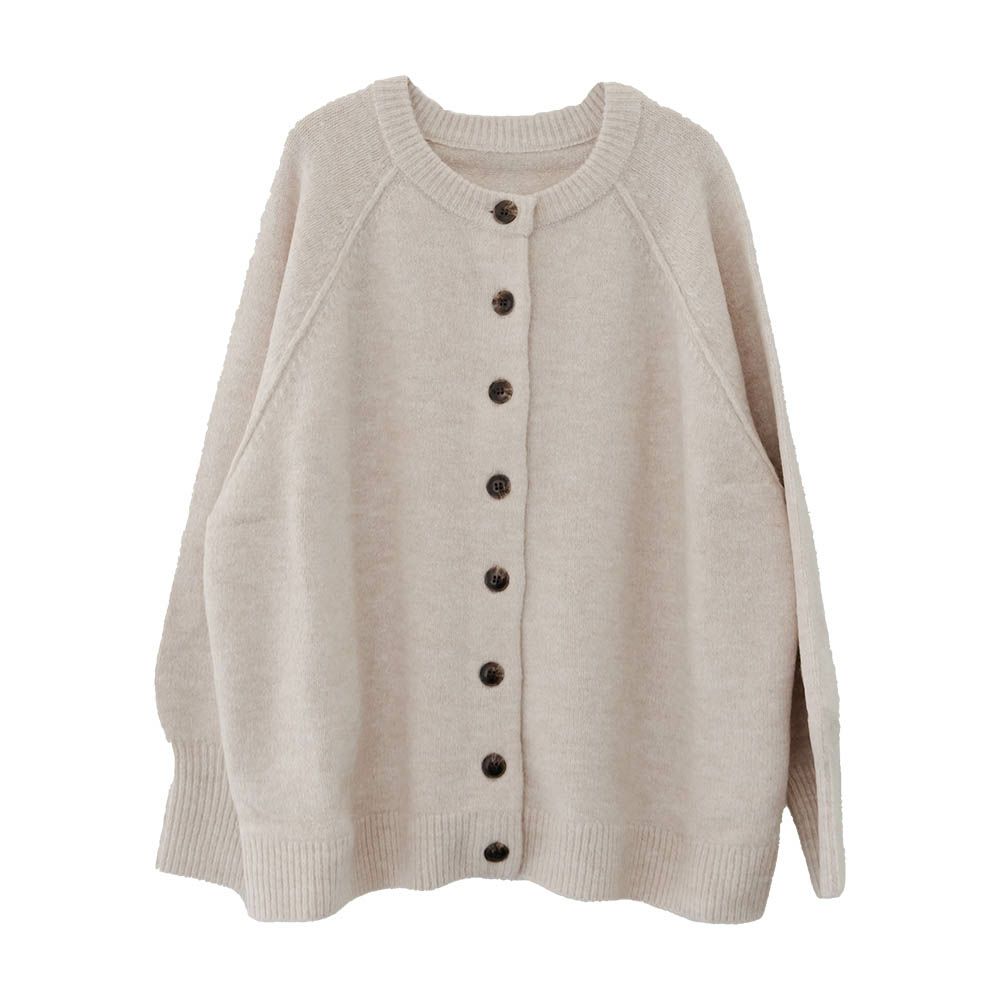 ドルマンスリーブニットカーディガン 秋 冬 M レディース | アクア