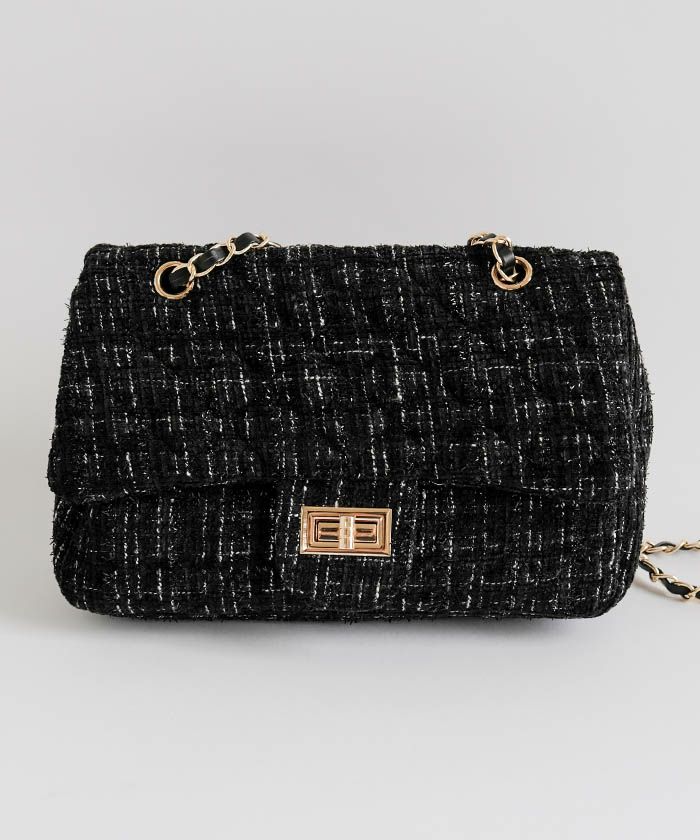 ツイードチェーン2wayショルダーバッグ レディース | アクアガレージ