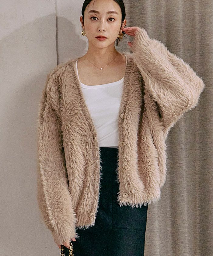 フェザーニットカーディガン 秋 冬 M レディース | アクアガレージ