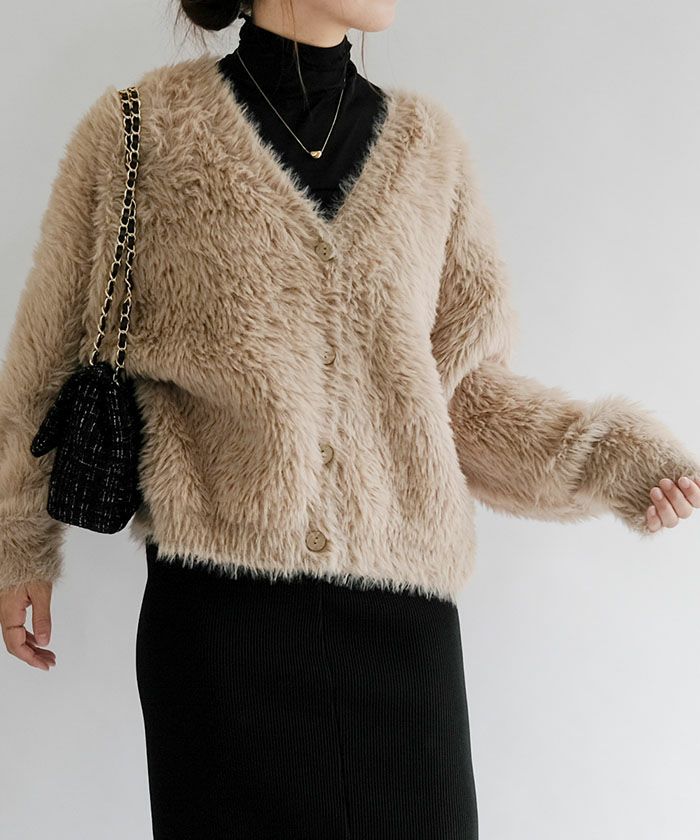 フェザーニットカーディガン 秋 冬 M レディース | アクアガレージ